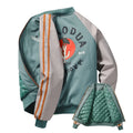 Men Casual Coated Canvas Winter Bomber Jackets Breathable Windproof Workwear