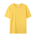 100% Cotton Summer T-shirt  Popular Short Sleeve Bottoming Shirt Men's Round Neck T-shirt