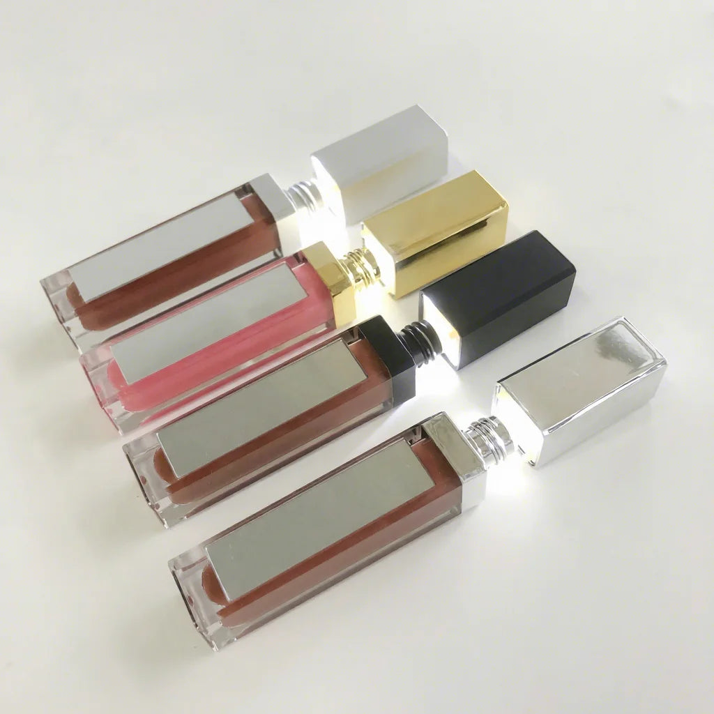 LED Light Tube Non-Sticky Glow Private Label Herbal Mineral Travel Size Vegan Lip Gloss Mirror Matte Waterproof Long-Lasting