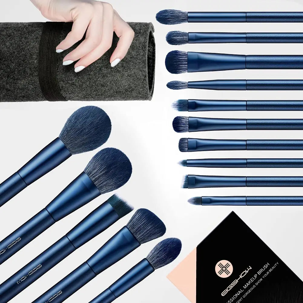 Customizable Makeup Brushes Kit with Foundation Concealer Eye Shadow Brushes-Beauty Tools Set