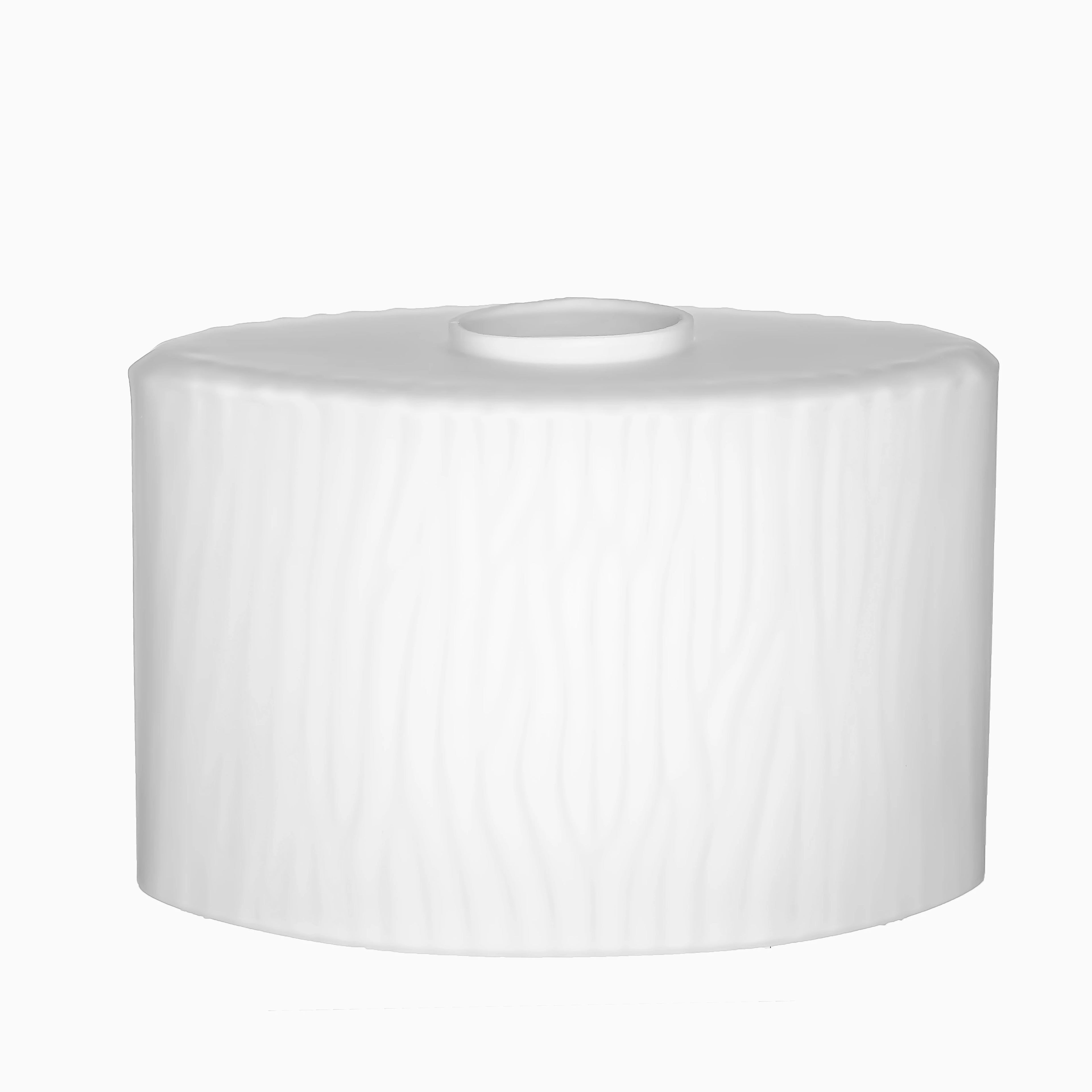 Factory White Ribbed Replacement Glass Pendant Lampshades Modern Wall Lamp for Home Hotel Restaurant Exhibition Hall Porch