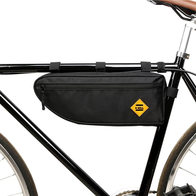 RIDERACE Bicycle Triangle Bag Cycling Pannier Packing Pouch Bike Frame Front Tube Bag Mountain Riding Frame Holder Accessories