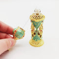 12ml Green Factory Wholesale Middle East Fragrance Bottles Empty Bottles Display Bottle Dubai Perfume Oil Retail Decanter Glass