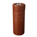 Erliao Luxury Leather Cigar Tube Metal Smoking Accessories Cigar Storage Tube Cigar Product Wholesale