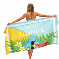 Hot Sell Custom logo Quick Dry Sand Proof Recycled Microfiber  Towel OEM Customized Design Quick-dry Beach Towel