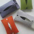 Luxury Japanese Style Felt Tissue Cover Holder Mini Napkin Paper Bag for Travel Office Kitchen or Outdoor Use