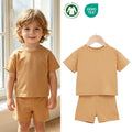 Fashion Summer Bamboo Baby Pajama Set for Babies Unisex Soft Bamboo Kids Children Tollder Clothes Set