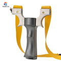 Aluminum Handle Fast Pressing Slingshot  Outdoor Clip Stainless Steel Outdoor Hunting and Shooting Slingshot
