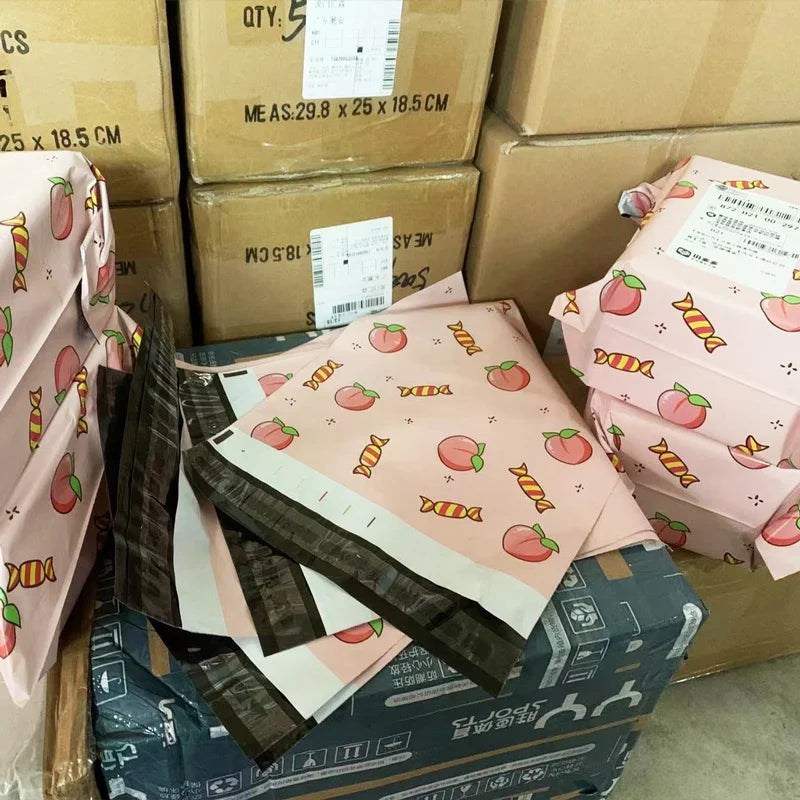 Rose Courier Envelope Poly Mailer in Stock Cheap Price Good Quality Waterproof Package XLZ Packing Shoes & Clothing 20210322103