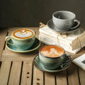 Kiln Change Coffee Cup Set Retro Japanese Style Breakfast Cup High Value Afternoon Tea Cup