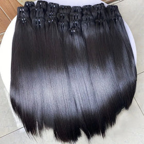 Drop Shipping Virgin Hair Bundles Extension 100% Straight Hair Bundles Double Drown Virgin Hair Straight