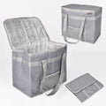 Custom Insulated Reusable Grocery Shopping Bag Large Capacity Heavy Duty 600D Oxford Insulated Cooler Bag
