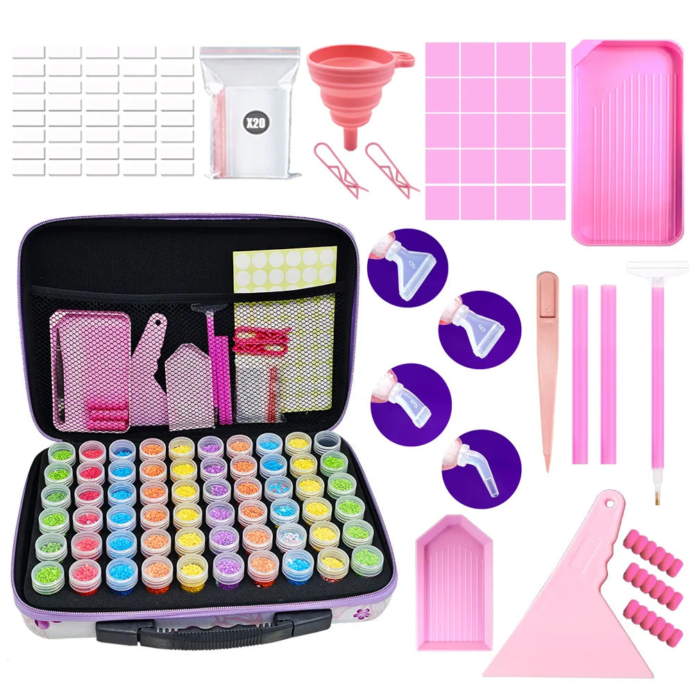 5D Diamond Painting Accessories Storage Box DIY Diamond Embroidery Tools Beads Storage Container Diamond Painting Accessories