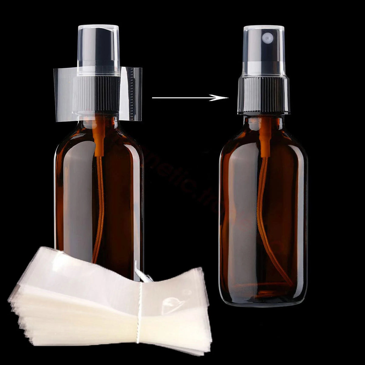 Custom Size PVC/PET Heat Shrink Wrap Bands Clear Shrink Sleeve Shrink Film for Bottle Shrink Band Film Sleeve