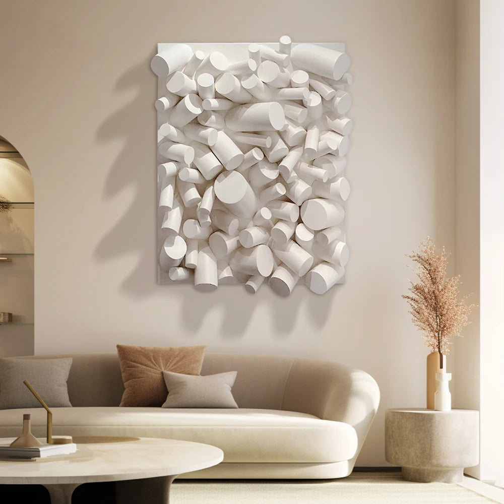 Custom Wholesale Contemporary Decorative Wooden Work Luxury Home Decoration Hand-Drawn Wall Art Acrylic Painting