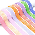 Wholesale 5/8\" Glitter Elastic Band Ribbon 15mm Width for Hair Ties and DIY Crafts