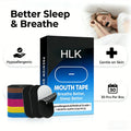 HLK Hypoallergenic Cotton Breathable Non Irritating Extra Strength Mouth Tape with Vent Hole for Better Sleep and Silent ODM