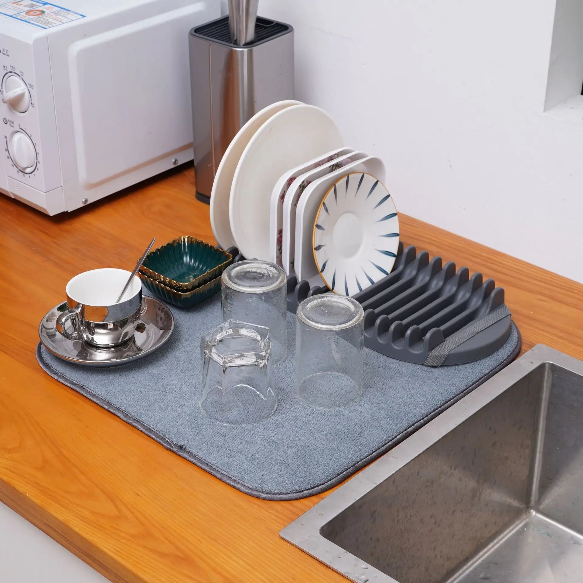 OWNSWING Dish Drain Rack Wholesale New PP Material Can hang Dish Rack Kitchen Countertop Storage Rack