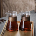2023 New High  Borosilicate  Hand Brew Coffee Pot  Stainless Steel Filter Home Sharing Pot