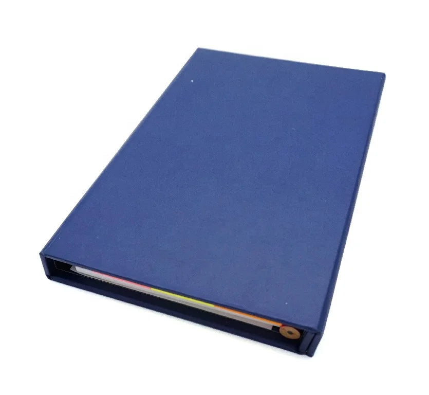 087 Hard  Cover Note Book with Sticky Note Set and a Pencil