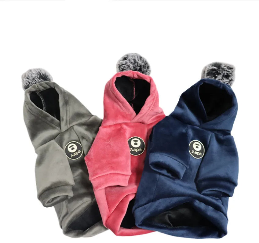 Wholesale Warm Heated Autumn Winter Plush Oversize Fleece Hoodie for Pet Dog Cat