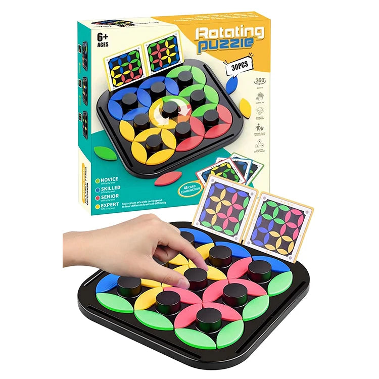 Rotating Matching Puzzle Game Twisting Tile Logic Puzzle Games Pattern Block Match Puzzle Building Cubes