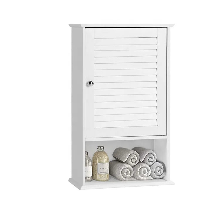 European Style Modern Eco-Friendly & Durable Wall Mounted MDF Storage Cabinet White Bathroom Vanity Set for Hotel and Apartment