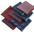 Men's Floral Pocket Square Banquet Accessories-Paisley Handkerchief Hanky Wedding Party Gift Polyester Wedding Banquet Accessory