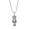 Trendy Men Boy Fashion Jewelry Stainless Steel Hip Hop Pendant Punk Clown Pendant Necklace