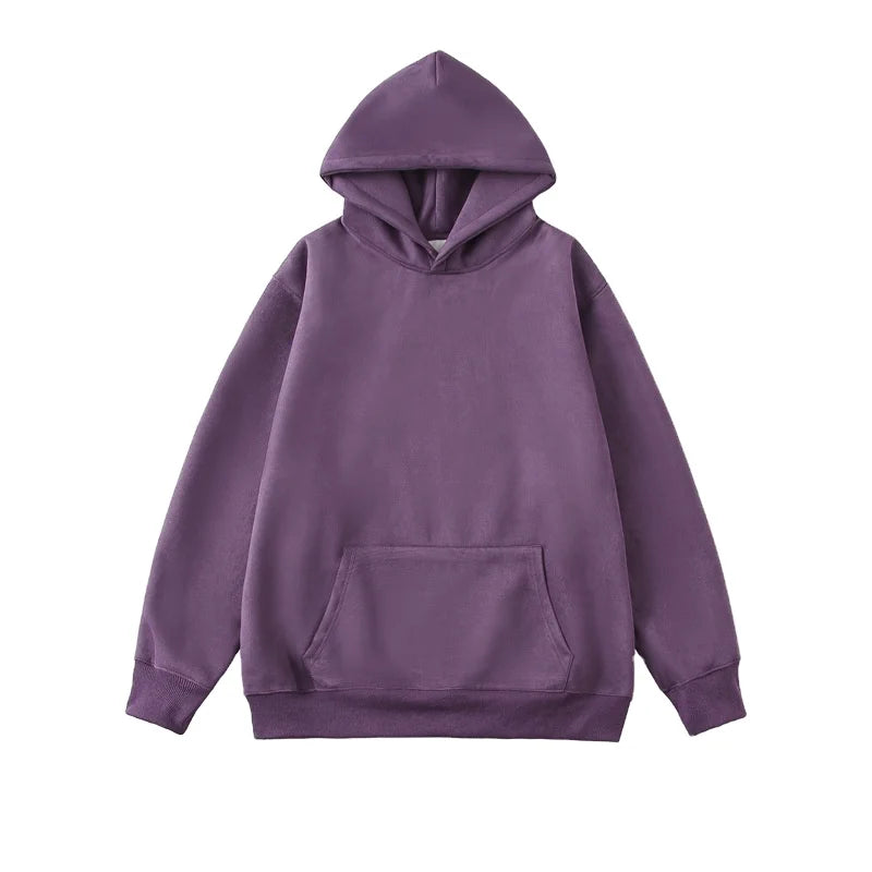 2025 Wholesale Direct Sale No String Hoodies 400 Gsm Hoodie Khaki Plain Color  Hoodies