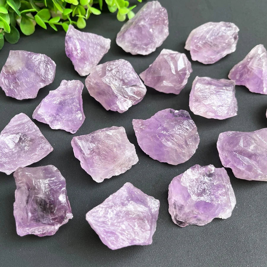 Wholesale Semi-precious Stone Crafts Raw Gemstone Natural Amethyst Rough Stones