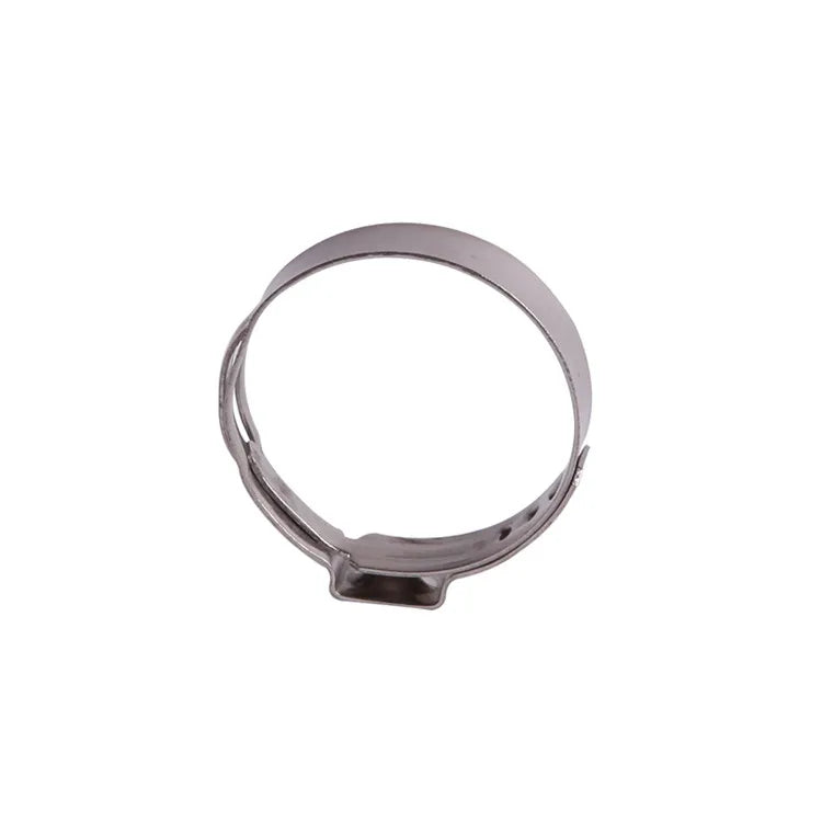 American Market 1"-2" Single Ear 101 Series PEX Hose Clamps Steel and Plastic Band Inch Measurement System 9mm Ear Width