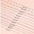 Fashion Long Pure 925 Fashion Beauty S925 Sterling Silver Ready to Ship Jewelry Box Chains Necklace