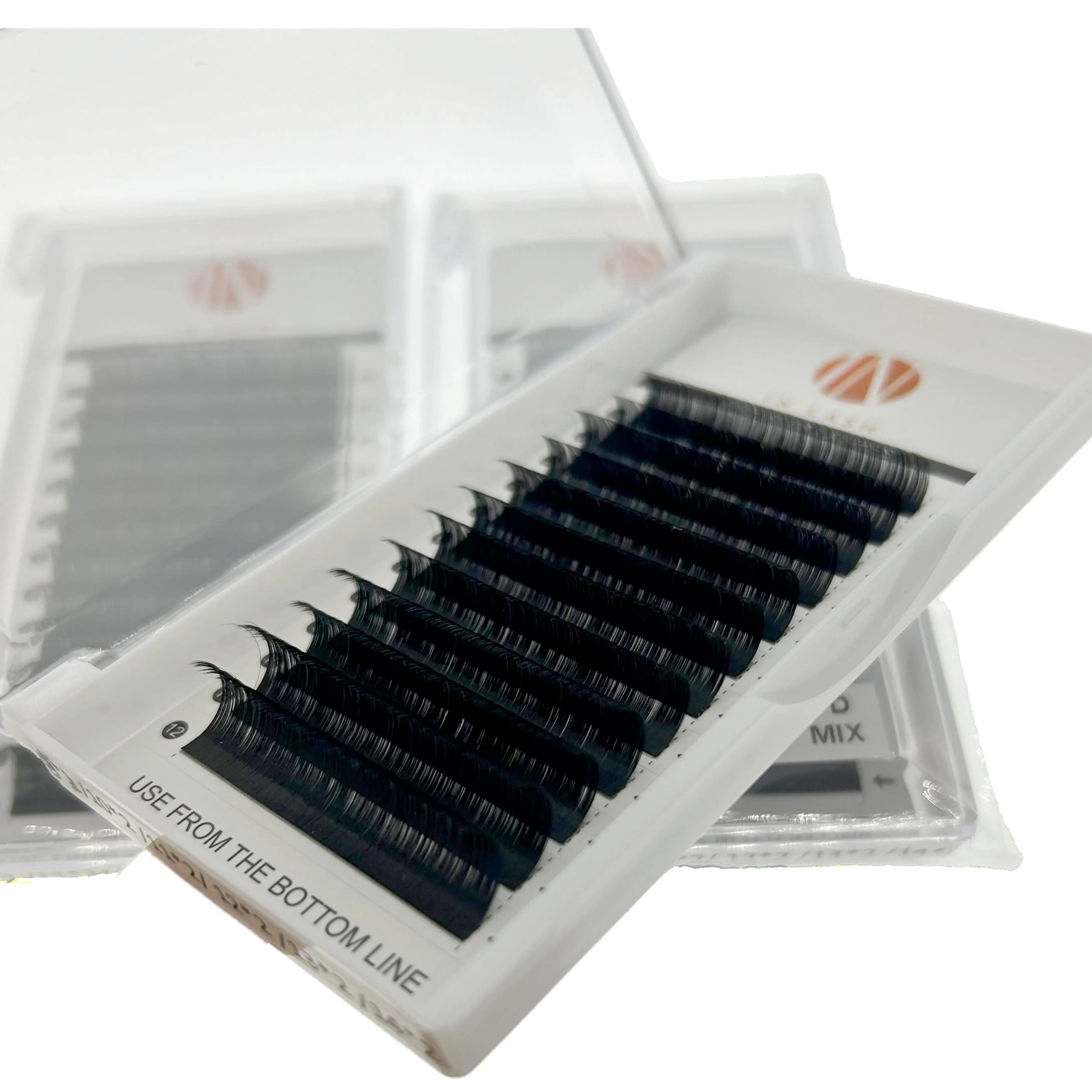 Automatic Easy Fan Korean PBT Fibers Synthetic Eye Lashes 8-20mm Easy Fanning Eyelash Extensions