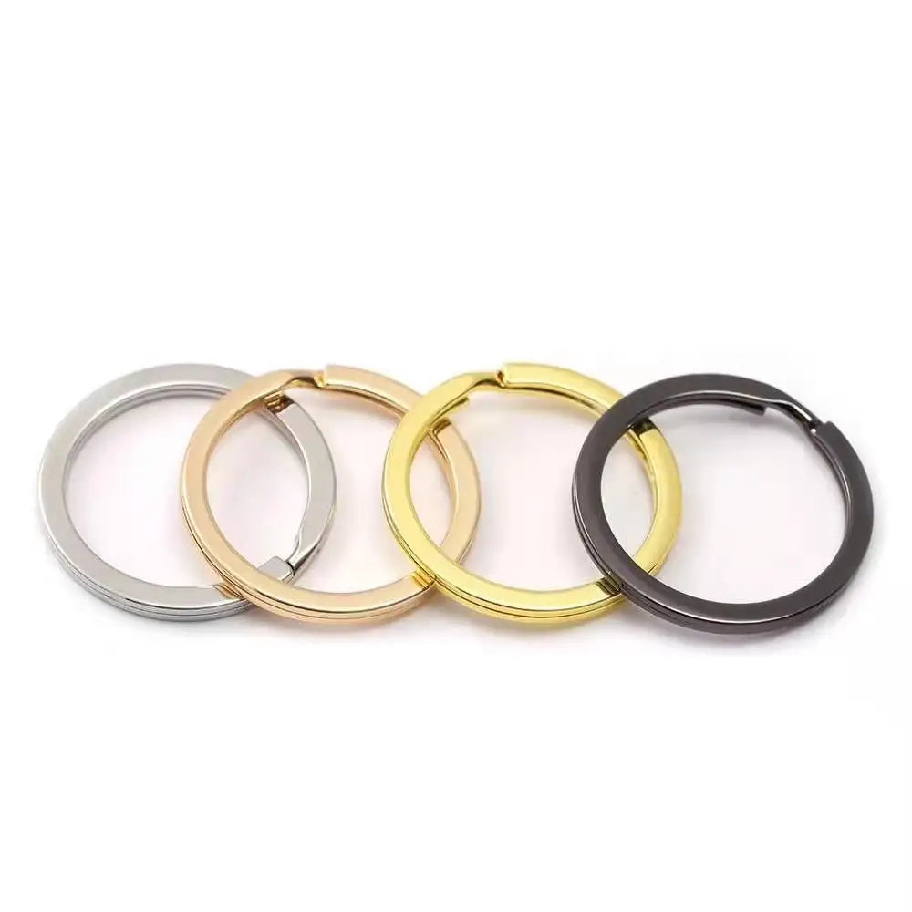 Wholesale Customizable Metal Couple Key Rings O Ring Flat Split Chains for Keychain Accessories at an Price
