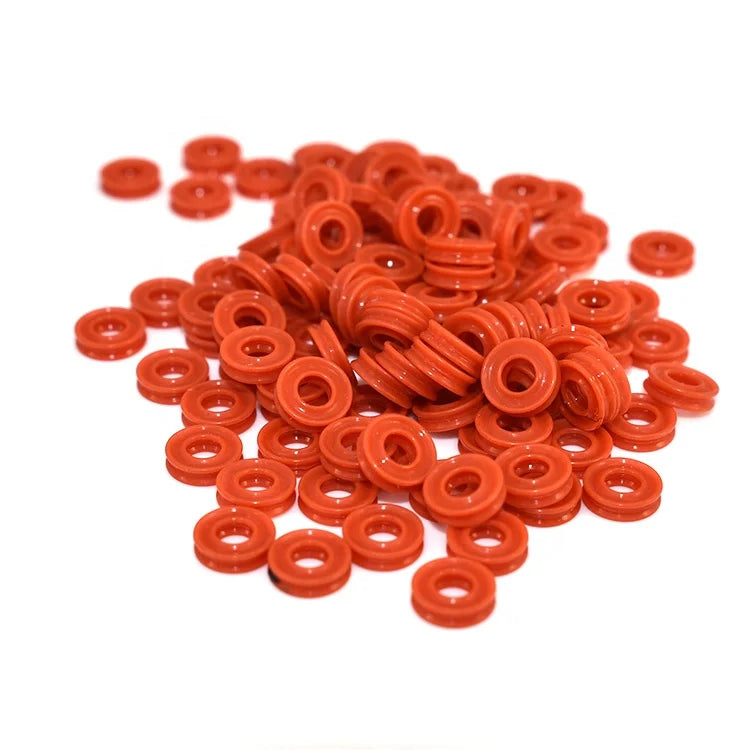 China Factory Factory Price ISO RoHS Red Color Silicone Quad Ring Rubber X Ring Seals Seals Manufacturer