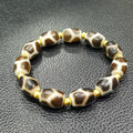 God Tiger Teeth Turtle Back Design Dzi Beads Made Bracelets