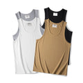 Men's tank Tops 100% Cotton Summer  Ropa Deportiva De Gym Para Hombre  tank Top Men Solid Color  Elastic  Sleeveless Breathable