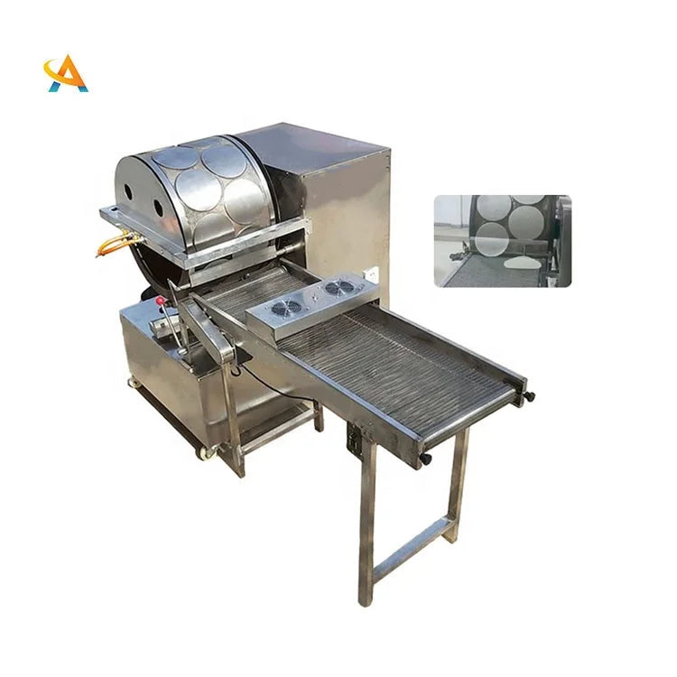 Automatic Empanada Samosa Sheet Maker Spring Roll Wrapper Making Machine Pancake Maker