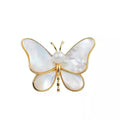 Women's Fashion Alloy Brooch Pin Oil Drip Shell Butterfly Design for Pearl Wedding/Engagement Suits or Skirts Great Gift Idea