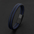 Custom Simple Vintage Braided Single Leather Bracelet Men Mens Magnetic Tungsten Carbide Bracelet Wrap Crystal Copper Chains