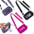 RFID Block LuLu Pouch Wristlet Keychain Wallet Mini Wallet Small Coin Purse for Women Mini Zip Around Card Holder Window