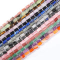 Various of Healing Crystal Quartz Agate Stones Faceted Cylindrical Shape Gemstone Beads Natural Stone Beads Jewelry Accessories