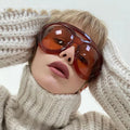9188 Retro Oversized Double Color Sun Glasses Trend Fashion Double Beam Glasses Wholesale Women Men Sunglasses 2023 Gafas De Sol