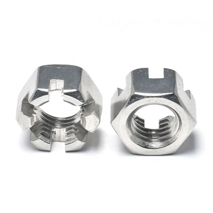 DIN935 DIN937 Solid High Slotted Stainless Steel 304 Hex Castle Nut