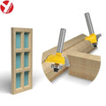 3pcs Round-Edge Matched Stile and Rail Router Bit Set Router Bits for Wood Woodworking