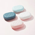 Plastic Round Creative Travel Handmade Soap Box Super Seal with Lid Soap Dish with Lid Leak-proof Water Candy Color