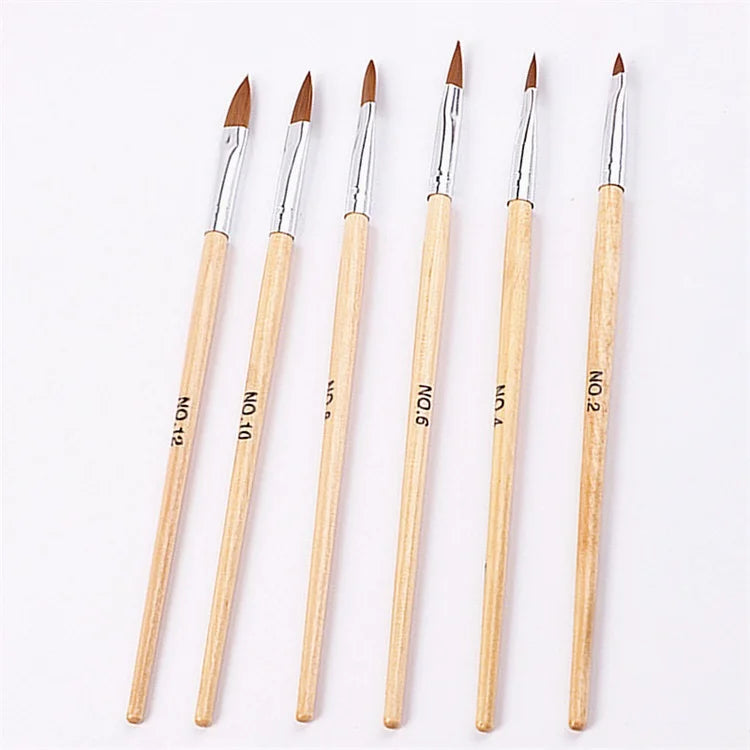 Bamboo Care Star Sable Korea Mermaid Manufacturer Art Tool Nail Art Decoration Brush Pen Set Drawing Logo Lid Hair Detailer