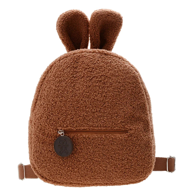 Brand Plush Bunny Bear Backpack Kids Cartoon BookBags Toddler School Backpack Bags Cute Children Schoolbag Mini Plush Backpack