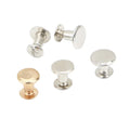 Zinc Alloy Round Oval Flat Head Button Studs Leather Rivets Chicago Screws for Clothing Shoes Belts